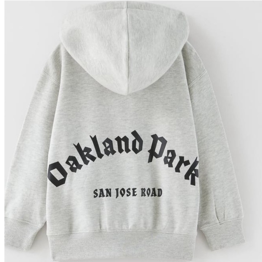 Zara Boys Gray Hoodie Sweatshirt / size 10